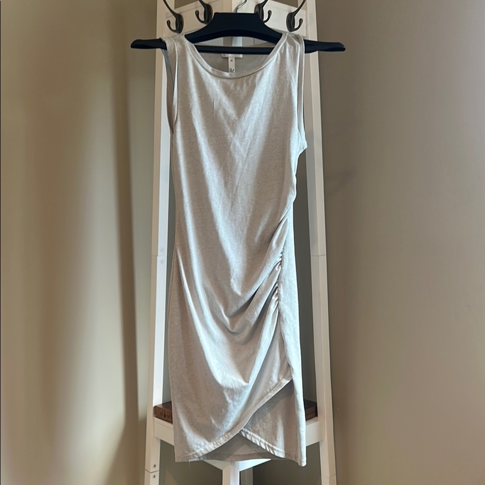 Leith Light Gray Sleeveless Dress